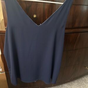 Lilly Pulitzer size XL navy/ light blue reversible tank.